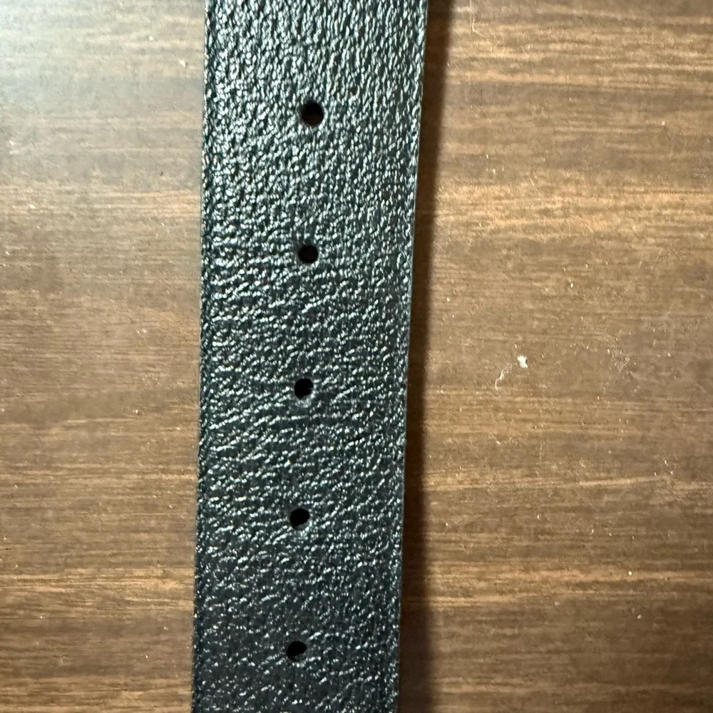 Authentic Gucci 406831 GG Marmont Belt Leather Black × Silver NEW never worn, 30 - Picture 4 of 5